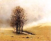Stanislaw Witkiewicz Springtime fog. Sweden oil painting artist